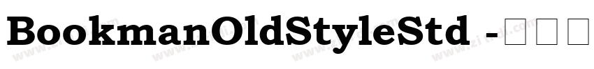 BookmanOldStyleStd 字体转换